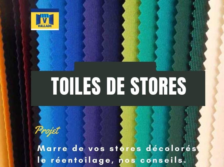 Réentoilage à neuf de votre store banne