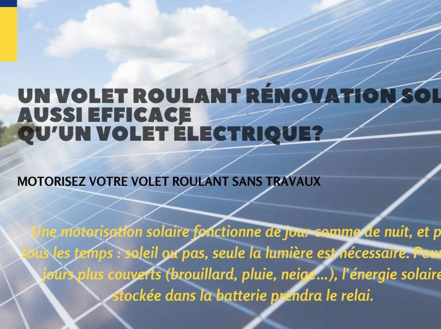 Auto-alimenté, nos moteur pour volet roulant solaire n’ont pas besoin de soleil pour actionner le volet. La lumière du jour suffit pour approvisionner la batterie en énergie.