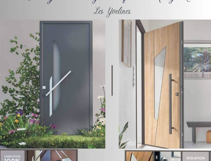 Pose de porte d'entrée Euradiff haut de gamme par artisan storiste à Chatou